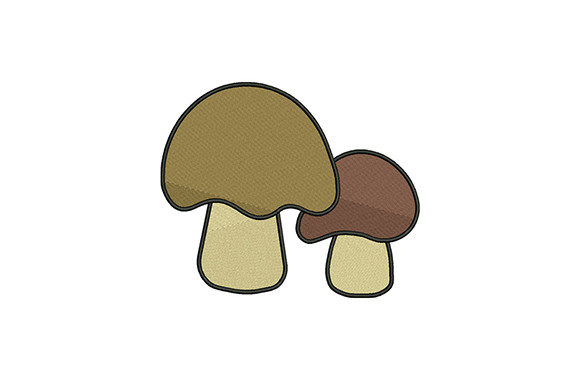 Brown Mushroom Plant Embroidery Review