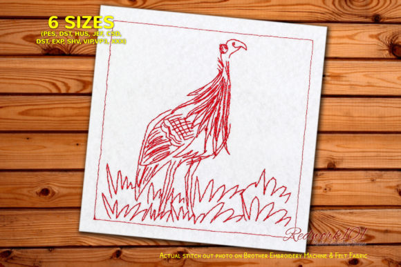 Fowl Bird in Grass Embroidery Review