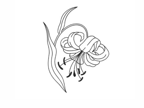 Lily Outline Embroidery Design Review