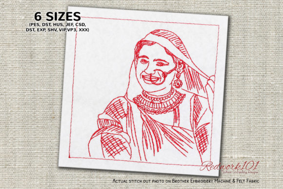 Rajasthani Woman Embroidery Review