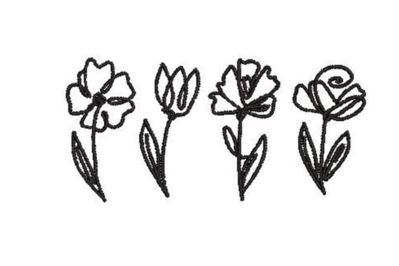 Single Line Flower Art Review for Craft Fairs