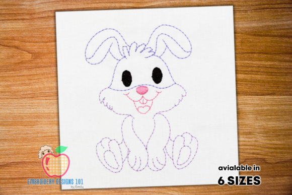 Smiling Bunny Running Line Embroidery Review