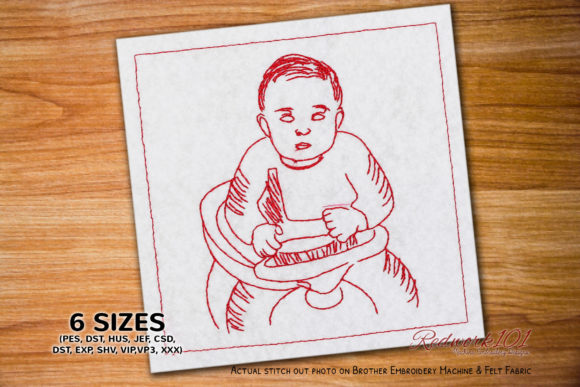 Toddler in Pram: A Heartwarming Embroidery Design Review