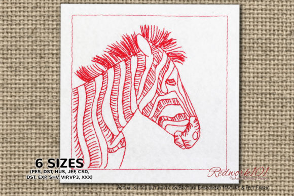 Zebra Head Embroidery Review